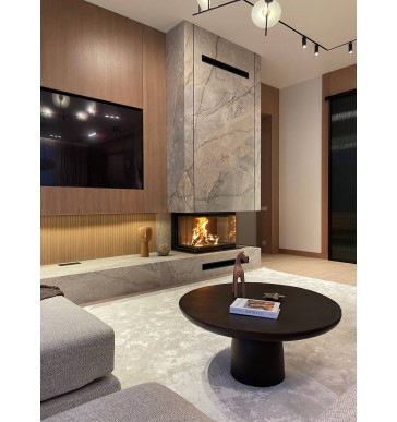 Камин три стекла Астов П3С 8457 3d панель