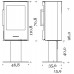 Печь-камин Wiking Miro 2 на пьедестале